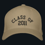 Class of 2011 Class Reunion Change to Your Year Embroidered Hat<br><div class="desc">Class of Class Reunion or Change to Current Year for Graduation Baseball Style Class Of Hat Gifts</div>