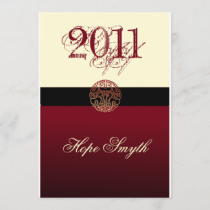 Class of 2011 Cream & Burgandy Announcement