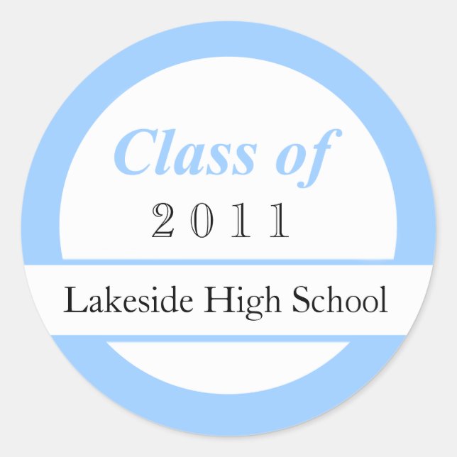 Class of 2011 Custom Stickers (Front)