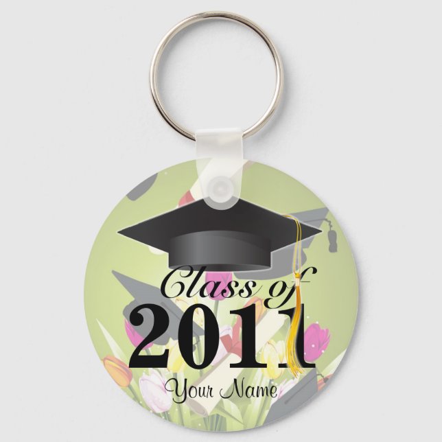 Class of 2011 Graduation Key-Chain Key Ring (Front)