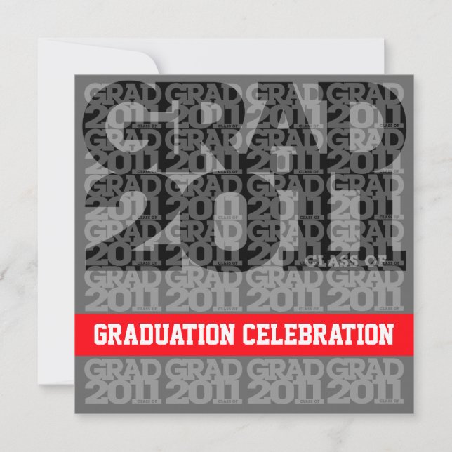 Class Of 2011 Graduation Party Invitation 03FF (Front)