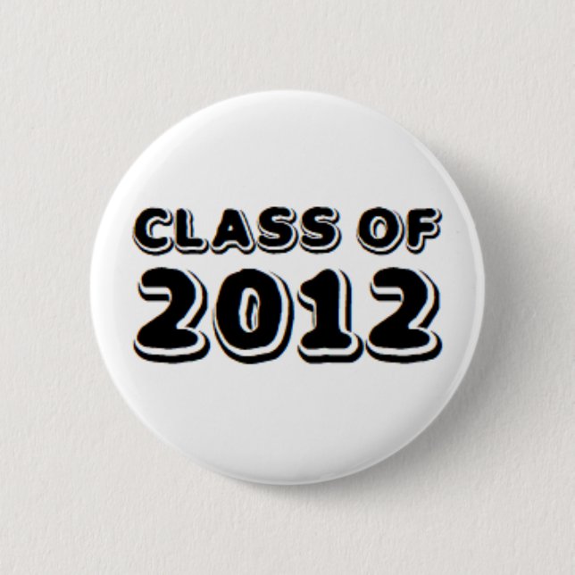 class of 2012 6 cm round badge (Front)