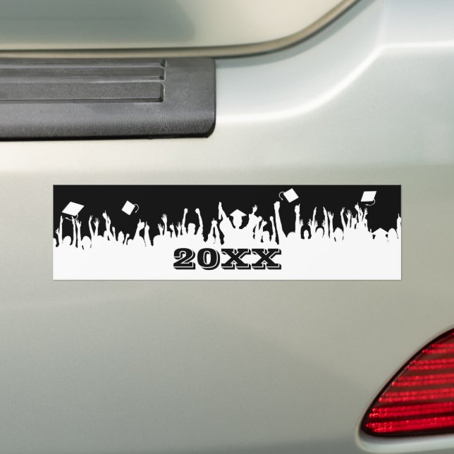 Class of 2012 BumperSticker Silhouette Celebration Bumper Sticker (On Car)