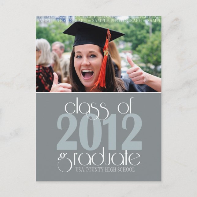 Class of 2012 Graduation Announcement Postcard (Front)