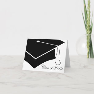 class of 2012 graduation cap thank you card