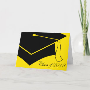 class of 2012 graduation cap thank you card