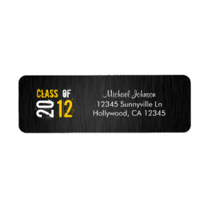 Class of 2012 Return Address Label