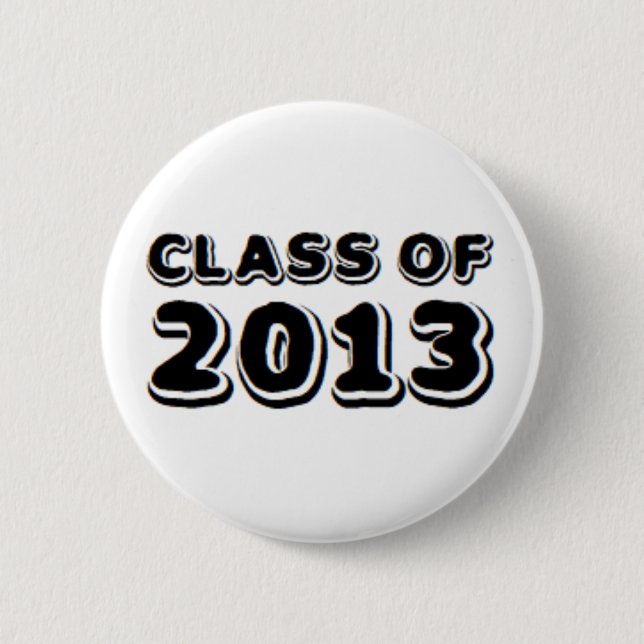 class of 2013 6 cm round badge (Front)