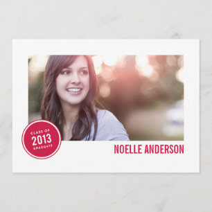 CLASS OF 2013 BADGE    GRADUATION INVITATION