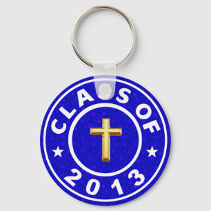 Class Of 2013 Christian  Cross Key Ring