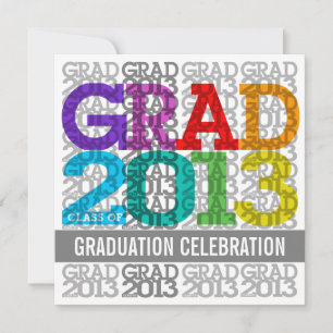 Class Of 2013 Graduation Party Invitation Colours