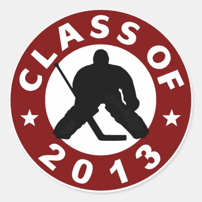 Class Of 2013 Hockey Classic Round Sticker (Front)