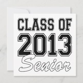 Class of 2013 Senior Invitation