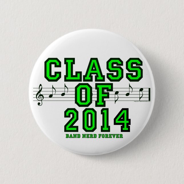 Class Of 2014 6 Cm Round Badge (Front)