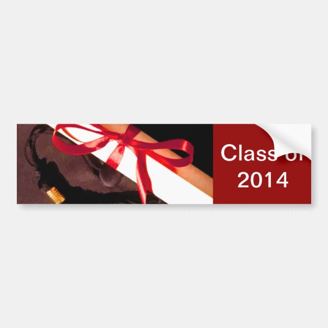 Class of 2014 Bumper Sticker Template (Front)
