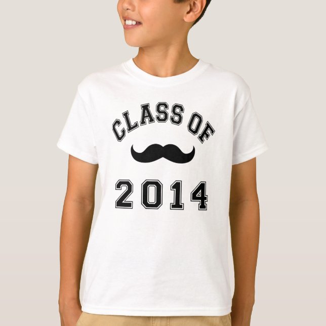 Class Of 2014 Moustache T-Shirt (Front)