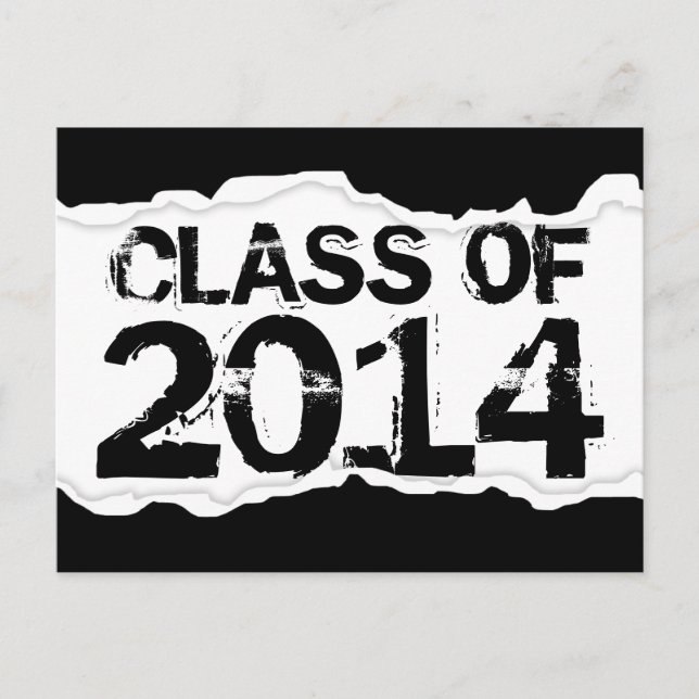 Class of 2014 (page tear) postcard (Front)