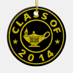 Class Of 2014 RN Ceramic Tree Decoration