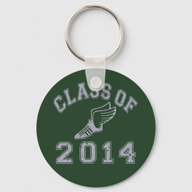 Class Of 2014 Track & Field Grey 2 Key Ring (Front)