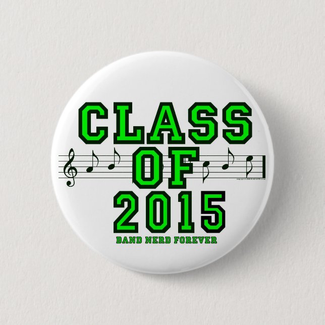 Class Of 2015 6 Cm Round Badge (Front)
