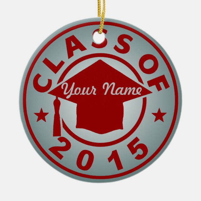 Class Of 2015 Ceramic Tree Decoration (Front)