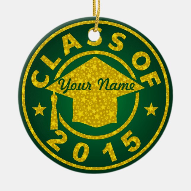 Class Of 2015 Ceramic Tree Decoration (Front)