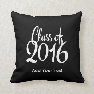 Class of 2016 Elegant Retro Graduation Cushion