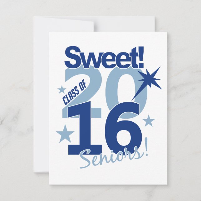 Class of 2016 invitation, customise invitation (Front)