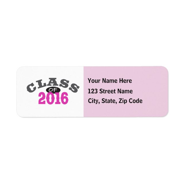 Class Of 2016 Pink (Front)