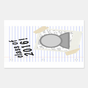 class of 2016 rectangular sticker