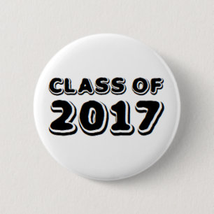 class of 2017 6 cm round badge