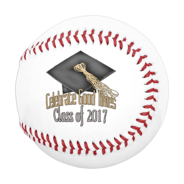 Class of 2017 Celebrate Good Times Graduation Gift Baseball (Front Right)