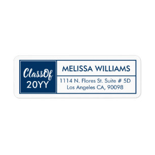 Class Of 2017 Geometric Blue Frame