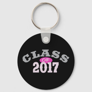 Class Of 2017 Pink Key Ring