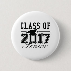 Class Of 2017 Senior 6 Cm Round Badge