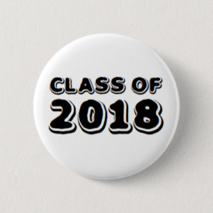 class of 2018 6 cm round badge