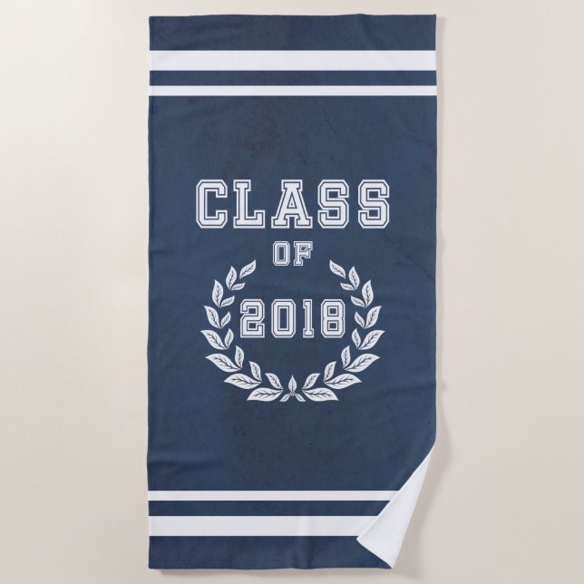 Class of 2018 beach towel (Front)