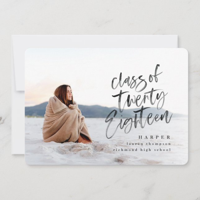 Class of 2018 graduate announcement (Front)