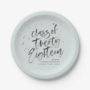 Class of 2018 graduate party plates