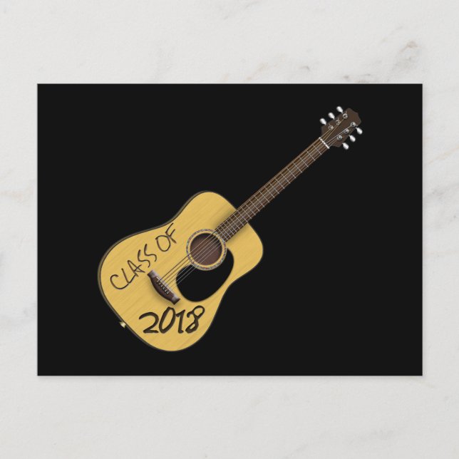 Class of 2018 Guitar Postcard (Front)
