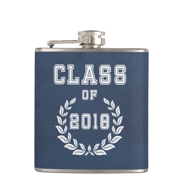 Class of 2018 hip flask (Front)