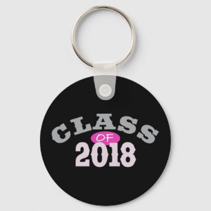 Class Of 2018 Pink Key Ring