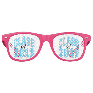 Class of 2019 blue retro sunglasses