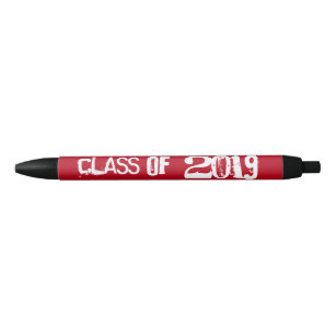 Class of 2019 Graduation Custom Colour Black Ink Pen