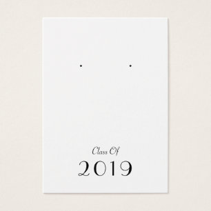 Class of 2019 Graduation Earring Display Cards