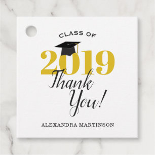 Class of 2019 Graduation Thank You Favour Tags