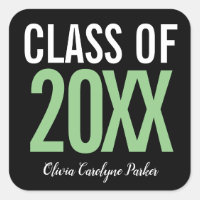 Class of 2019 Green Bold Personalised Graduation