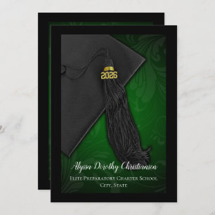 Class of 2019 Green Tassel College Graduation Invitation