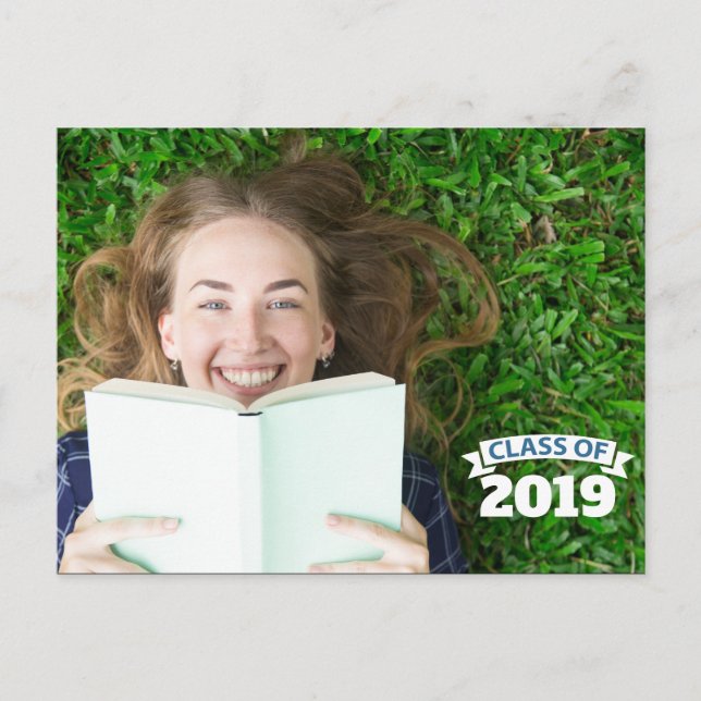 Class of 2019 | Photo Graduation Invitation Postcard (Front)