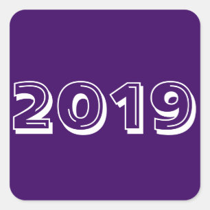 Class of 2019 Purple Square Sticker by Janz